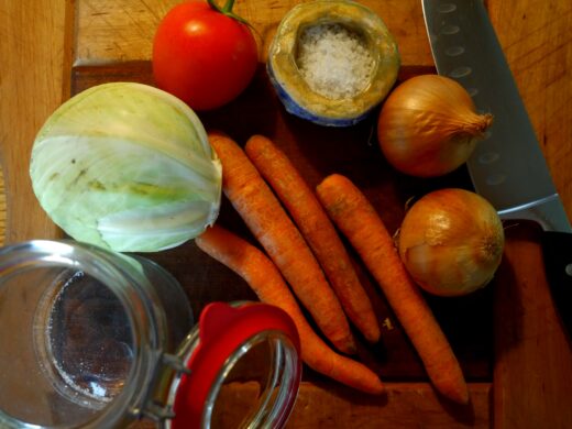 Zutaten für's Fermentieren